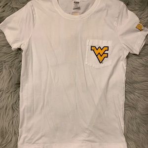 PINK WVU Mountaineers t-shirt